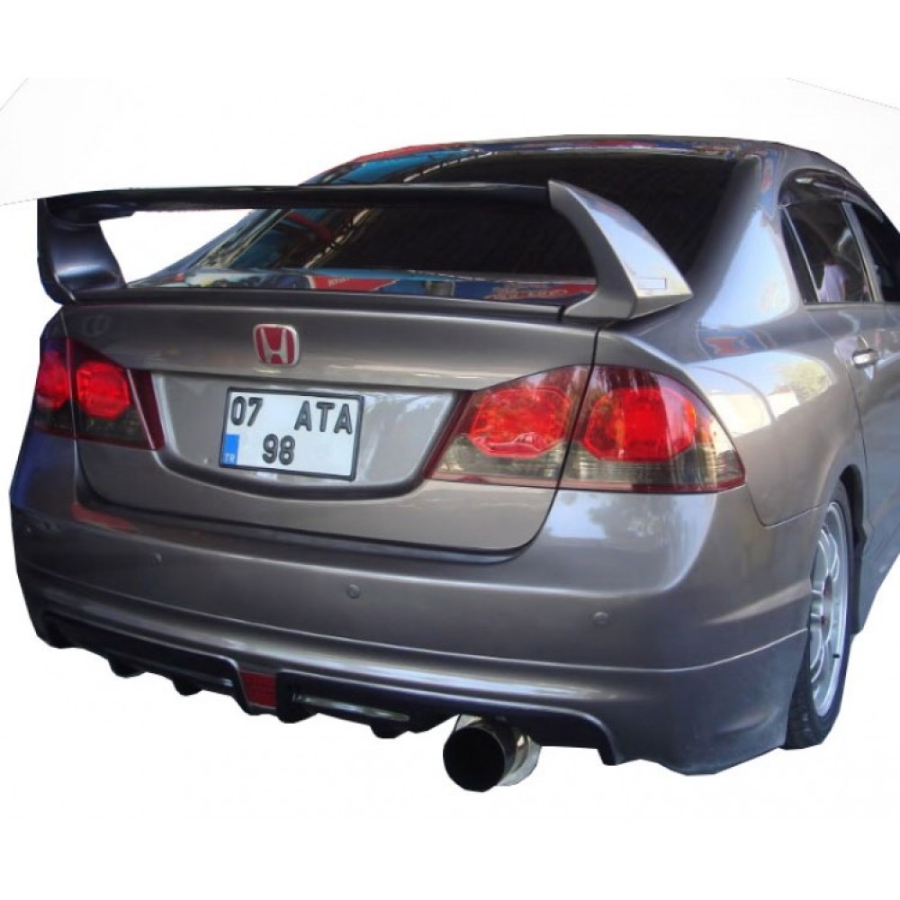 Honda Civic FD6 Mugen RR Tek Çıkış Difüzör (2006-2011)--MAYUK Dizayn--