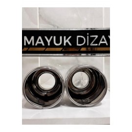 115 Mm Paslanmaz Krom Egzoz Ucu Düz Her Araca Uyumlu 1 Adet