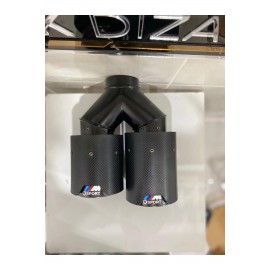 AKRAPOVİC 90mm BMW ÇİZGİSİZ M SPORT Karbon Çiftli Siyah Egzoz Ucu 1 ADET SOL