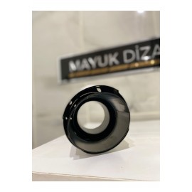 AKRAPOVİC 90mm DIŞI KROM TEKLİ Siyah Egzoz Ucu 1 ADET