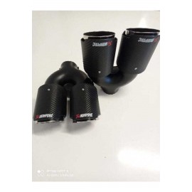 AKRAPOVİC 90mm İÇİ KROM Karbon Egzoz Ucu 1 ADET SAĞ-SOL SET