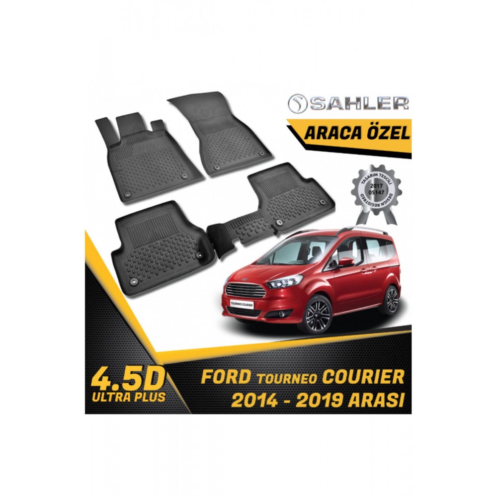  Ford Courier Tourneo Havuzlu Paspas SAHLER 4.5D Paspas (2014-2018) -- MAYUK Dizayn --