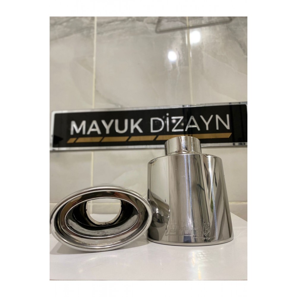 MERCEDES SLK YASSI KROM TEKLİ Egzoz Ucu 2 ADET