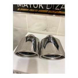  MERCEDES SLK YASSI KROM TEKLİ Egzoz Ucu 2 ADET