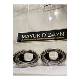  MERCEDES SLK YASSI KROM TEKLİ Egzoz Ucu 2 ADET