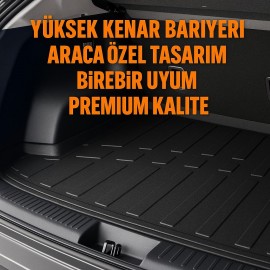 Volkswagen Polo 2021 Sonrası MYK 3D Premium Yumuşak Bagaj Havuzu